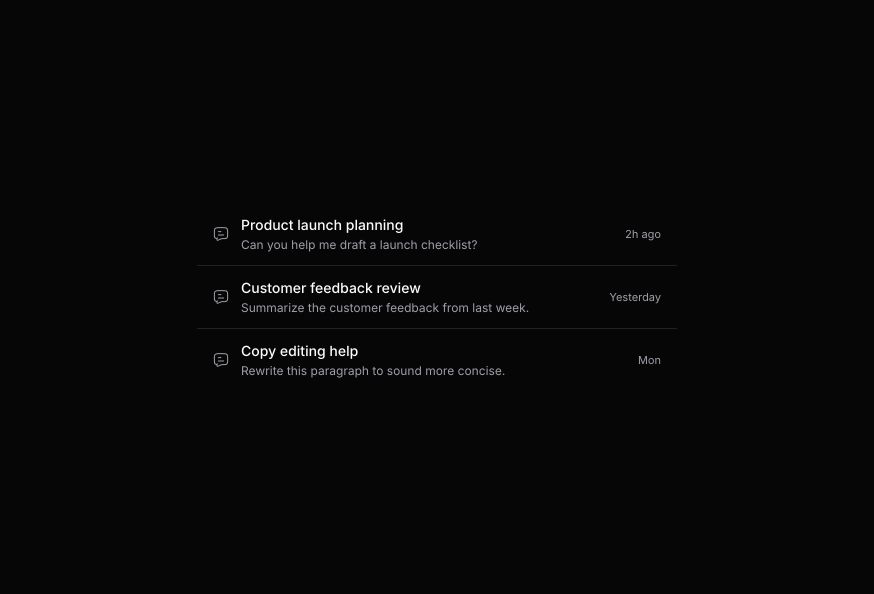 Chat List View
