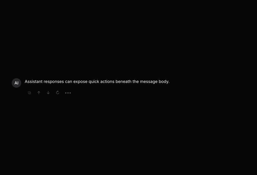 Chat Message Actions