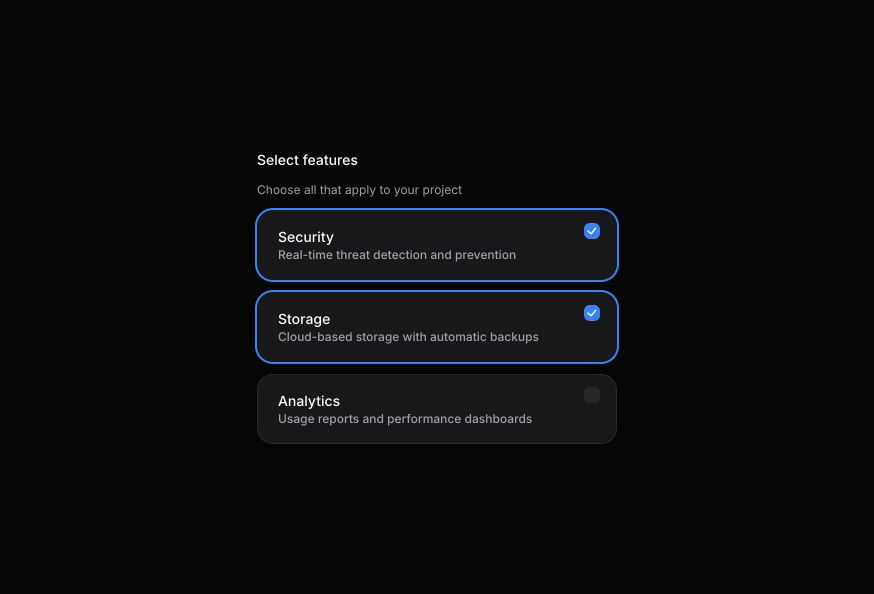 Checkbox Button Group
