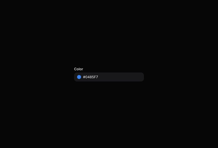 Color Input Group