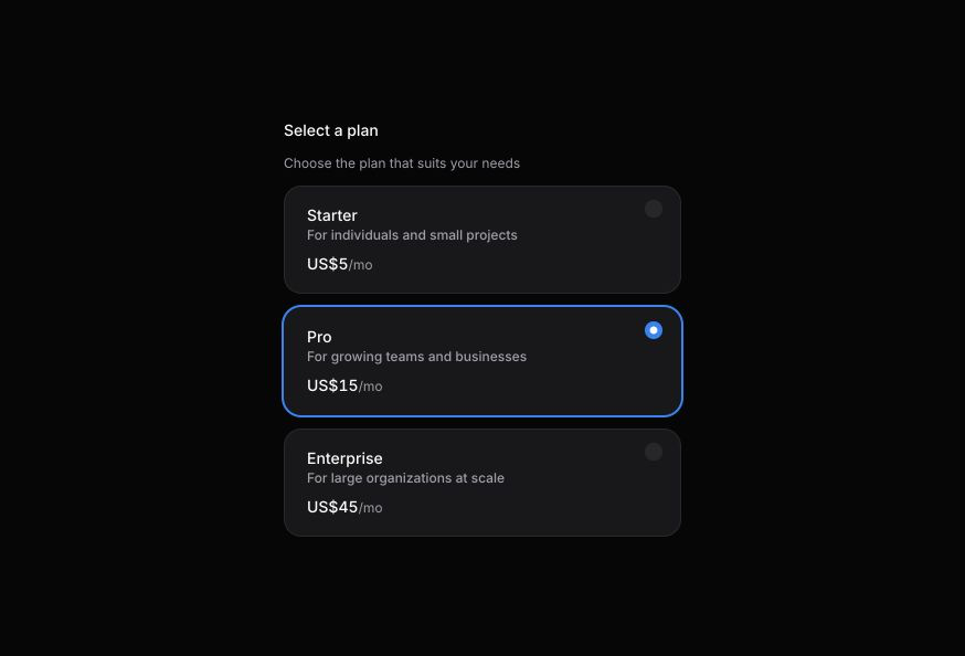 Radio Button Group