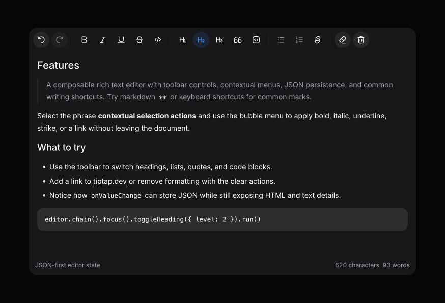 Rich Text Editor