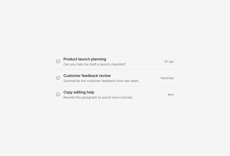 Chat List View