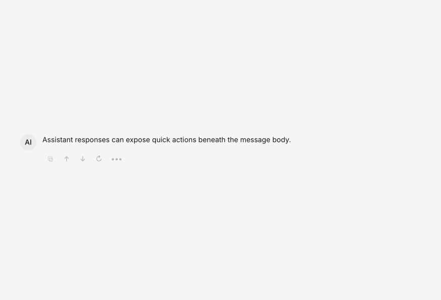 Chat Message Actions