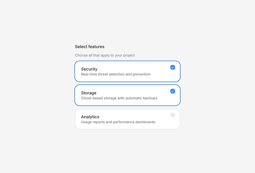 Checkbox Button Group