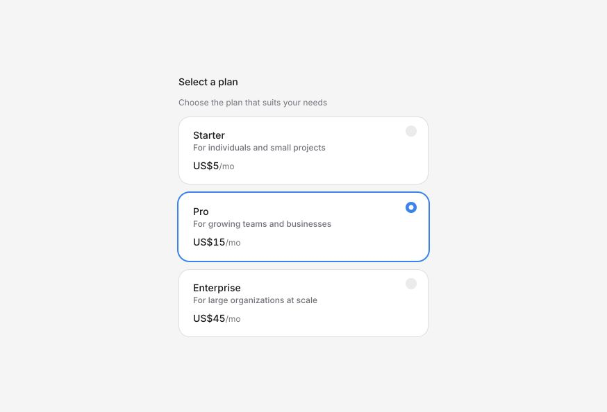 Radio Button Group